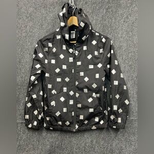 Girls Miss Understood Blk/Silver Squares Lightweight Jacket Size 12